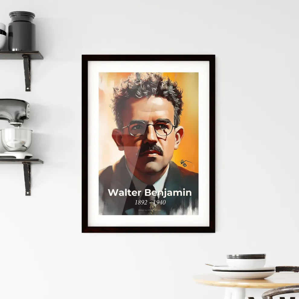 Portrait of Walter Benjamin Hangings
