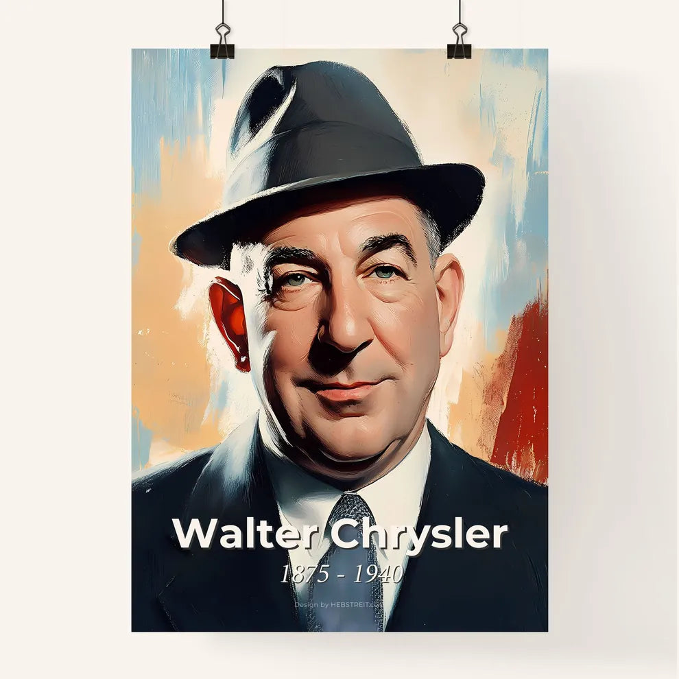 Portrait of Walter Chrysler Poster