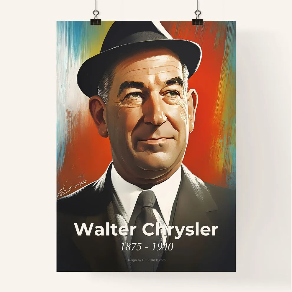 Portrait of Walter Chrysler Poster