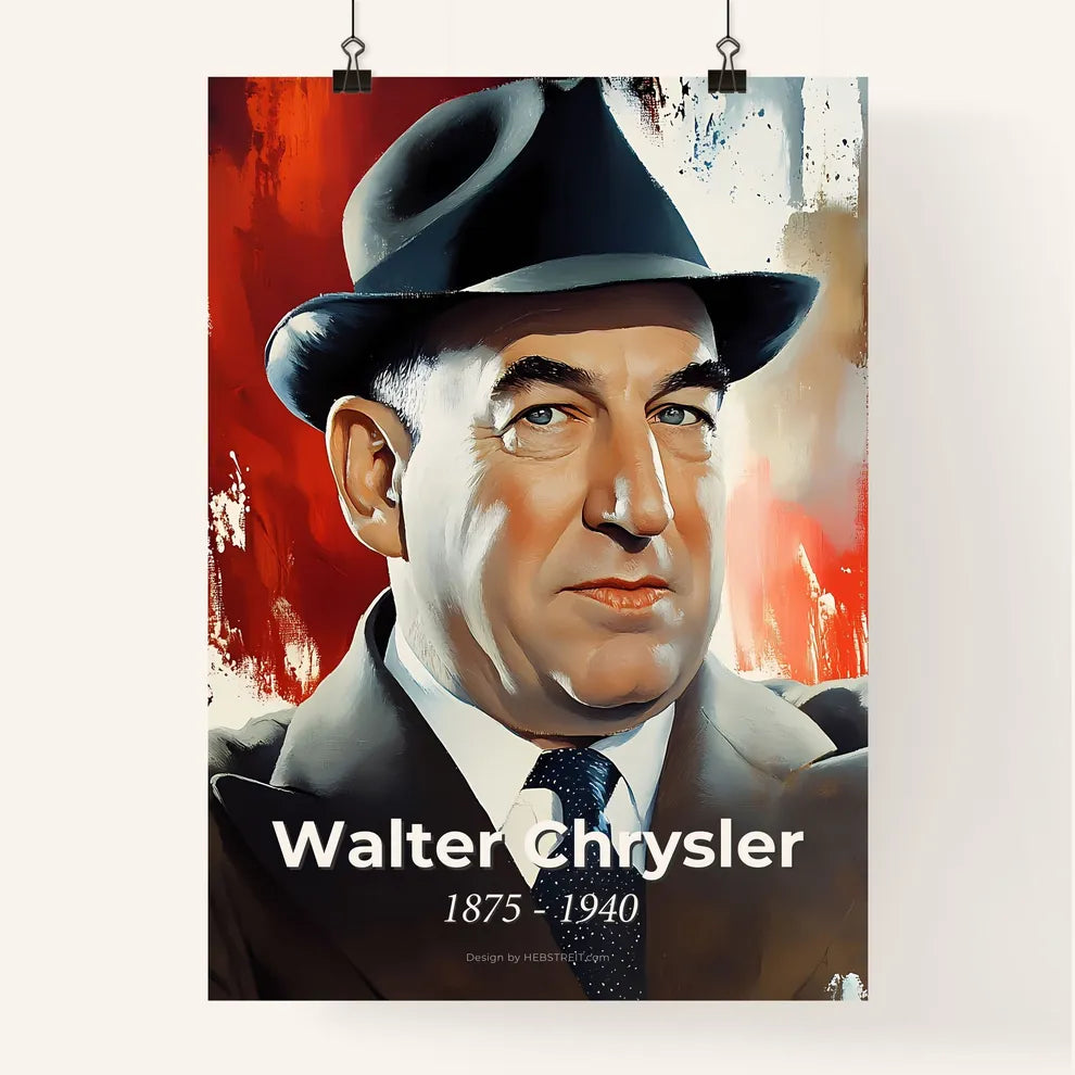 Portrait of Walter Chrysler Poster