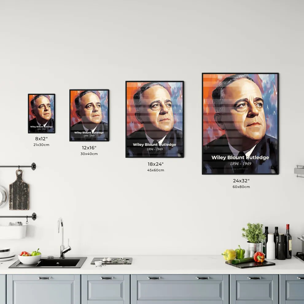 Portrait of Wiley Blount Rutledge Size Chart