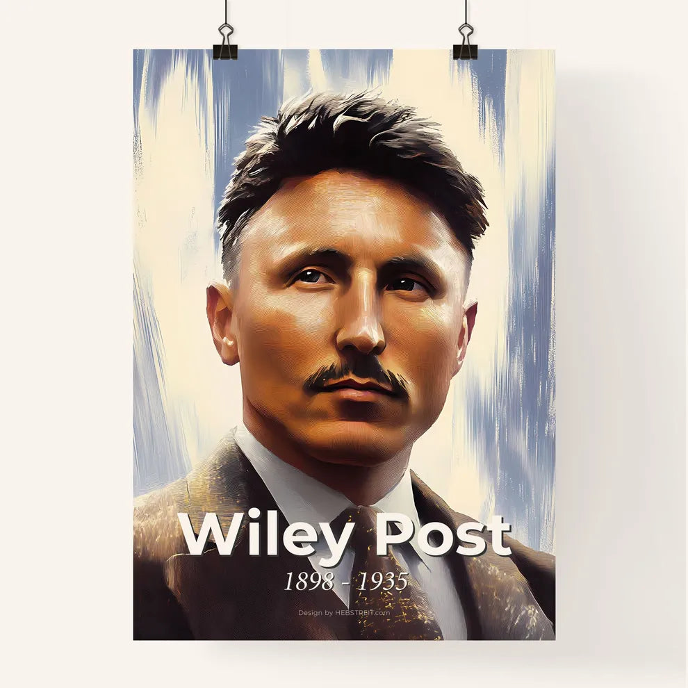 Portrait of Wiley Post Poster