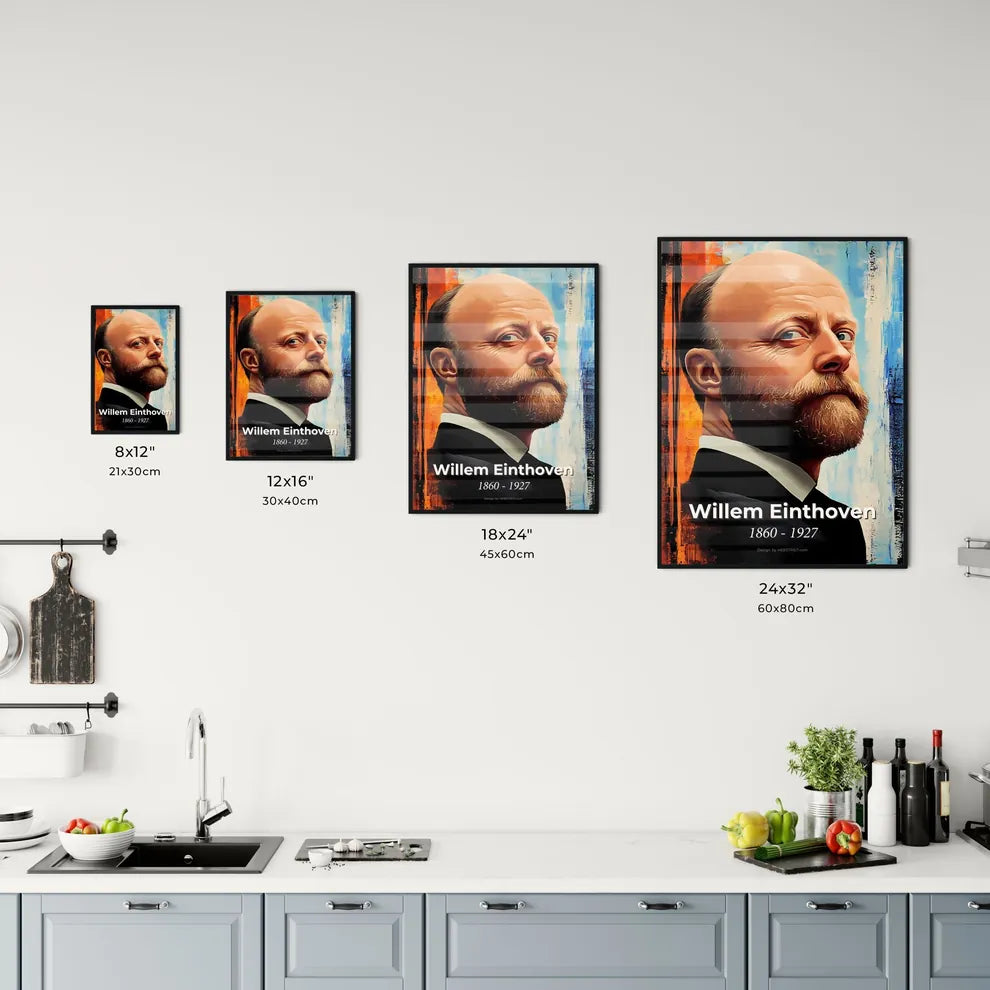 Portrait of Willem Einthoven Size Chart