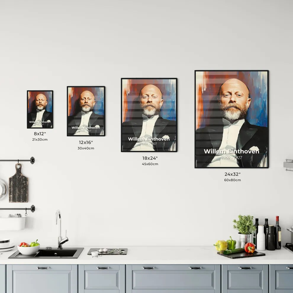 Portrait of Willem Einthoven Size Chart