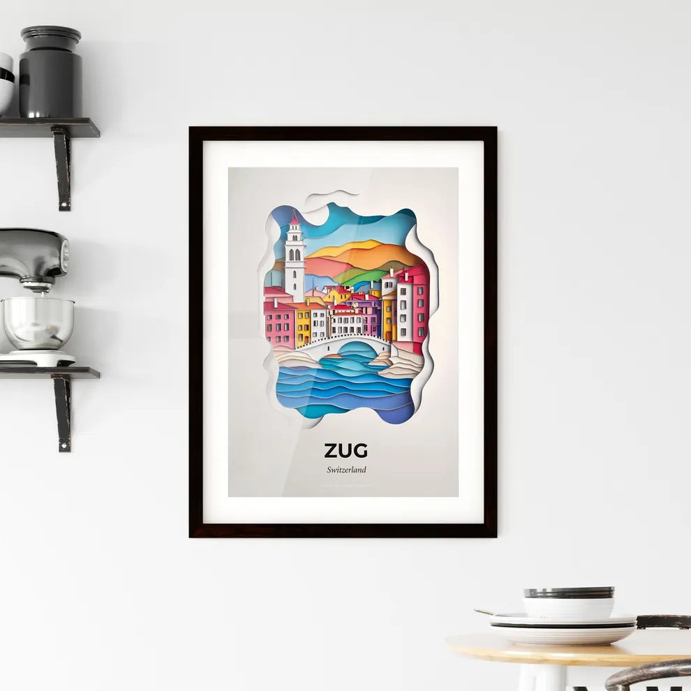 Vivid Zug, Switzerland, Framed Wall Art