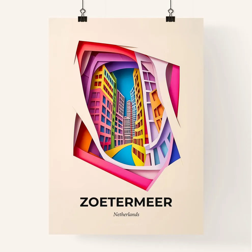 Vivid Zoetermeer, Netherlands, Colorful Poster