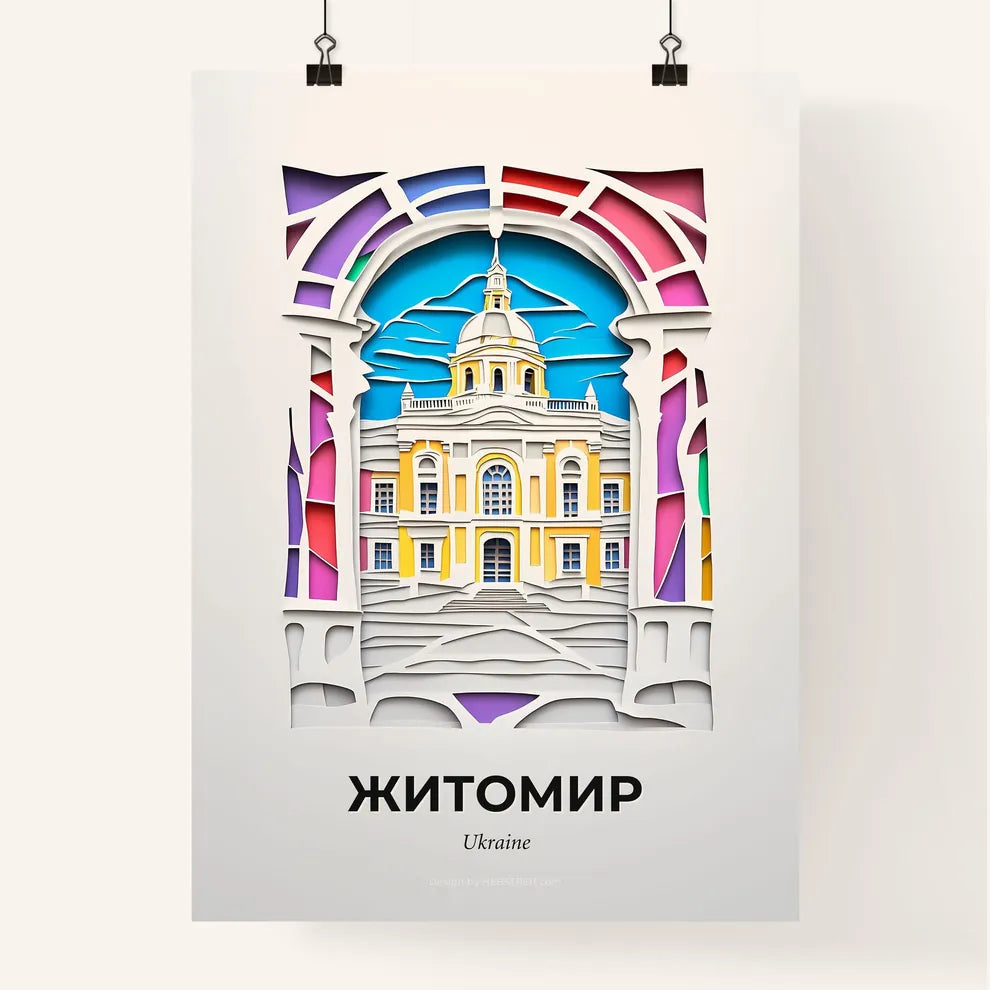 Vivid Zhytomyr, Ukraine, Colorful Poster