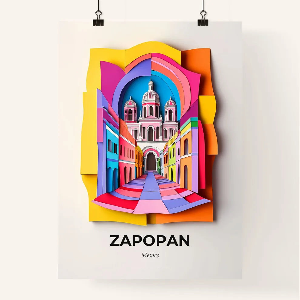 Vivid Zapopan, Mexico, Colorful Poster