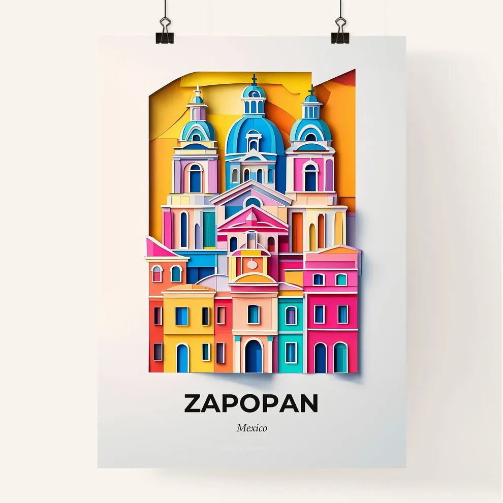 Vivid Zapopan, Mexico, Colorful Poster
