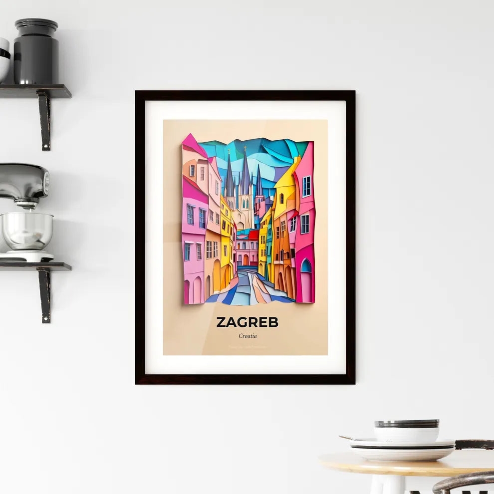 Vivid Zagreb , Croatia, Framed Wall Art