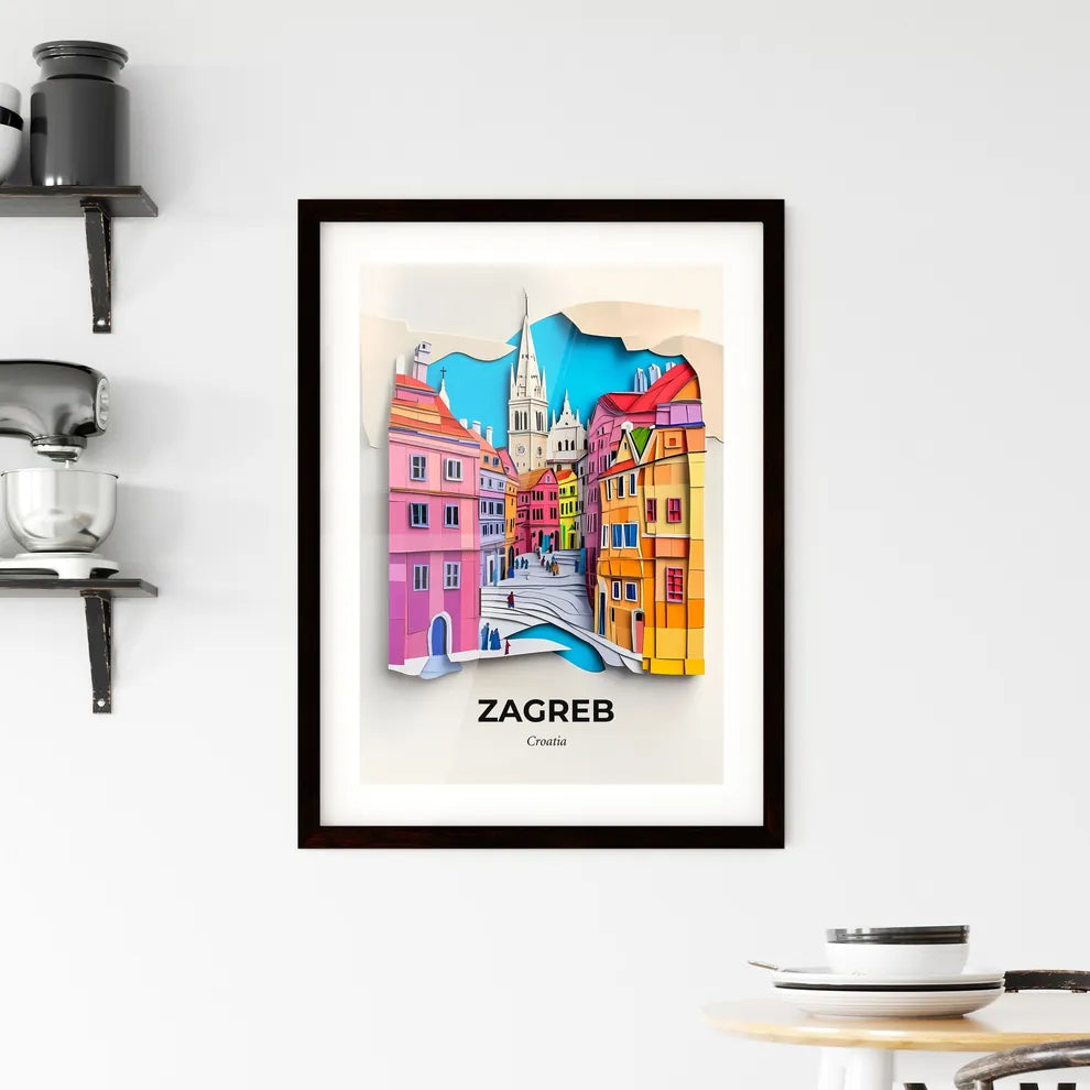Vivid Zagreb , Croatia, Framed Wall Art