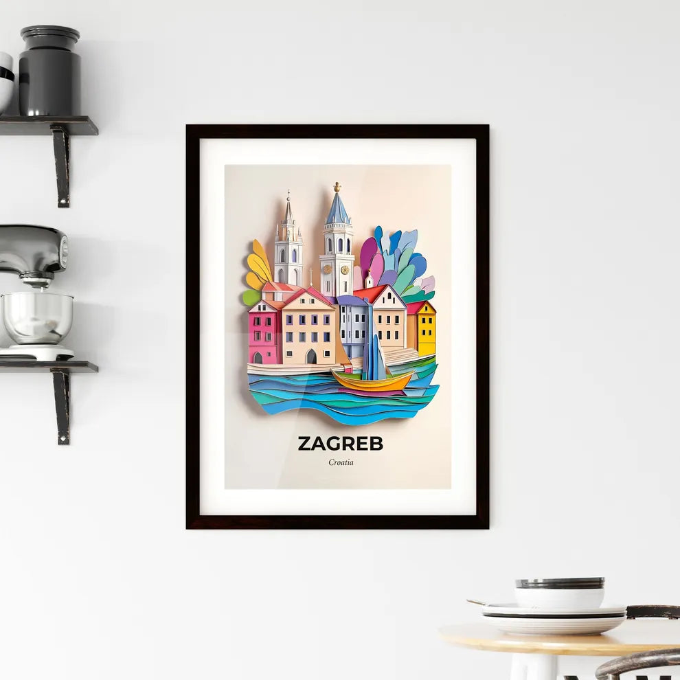 Vivid Zagreb , Croatia, Framed Wall Art