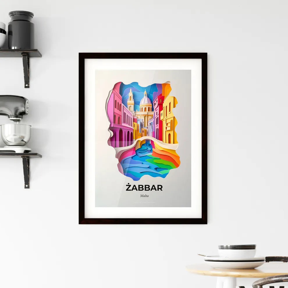 Vivid Żabbar, Malta, Framed Wall Art