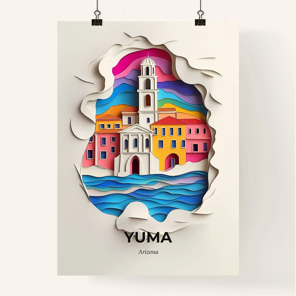 Vivid Yuma, Arizona, Colorful Poster