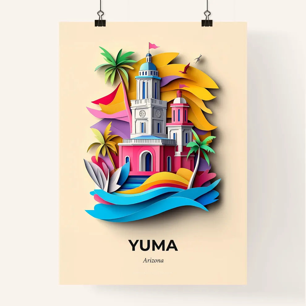 Vivid Yuma, Arizona, Colorful Poster