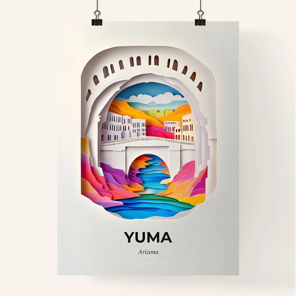 Vivid Yuma, Arizona, Colorful Poster