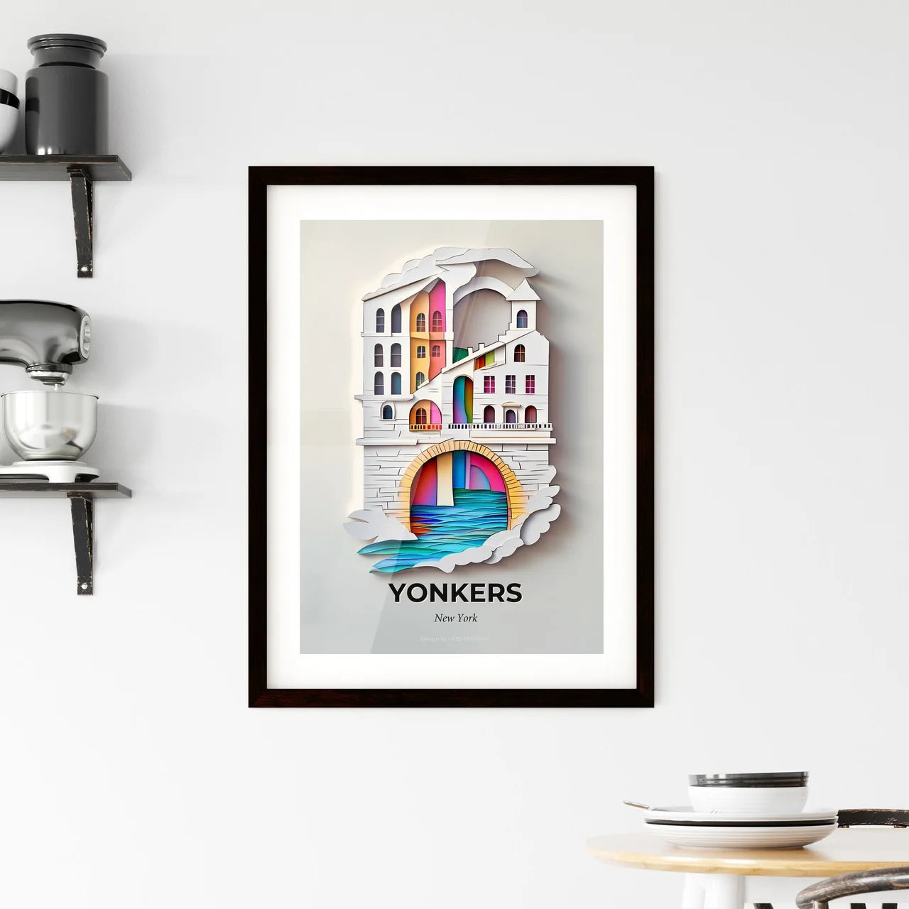 Vivid Yonkers, New York, Framed Wall Art