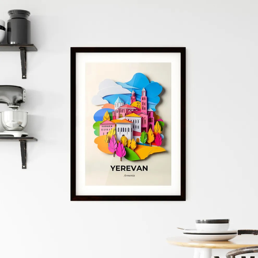 Vivid Yerevan, Armenia, Framed Wall Art
