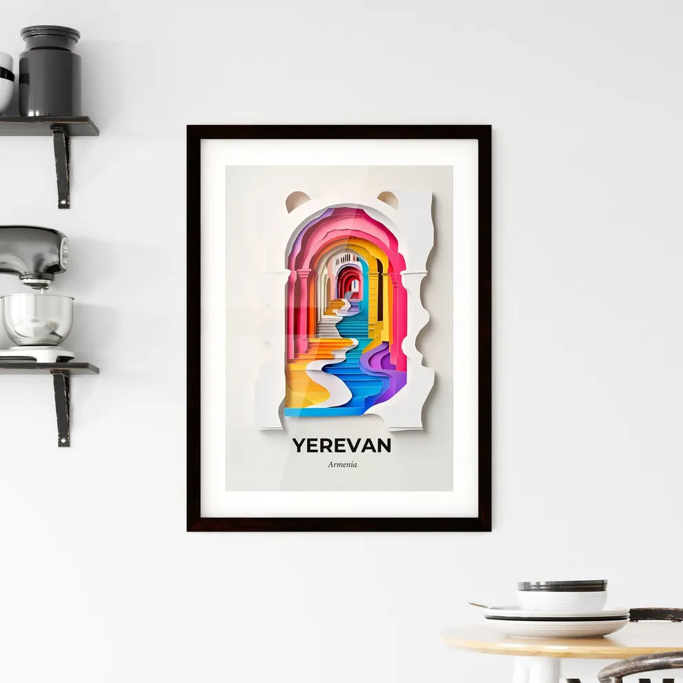 Vivid Yerevan, Armenia, Framed Wall Art
