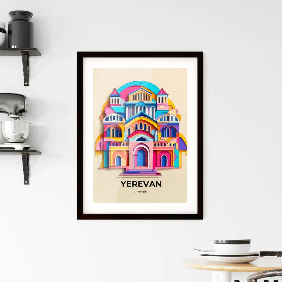 Vivid Yerevan, Armenia, Framed Wall Art