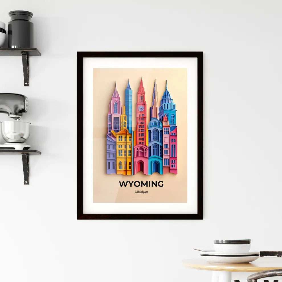 Vivid Wyoming, Michigan, Framed Wall Art