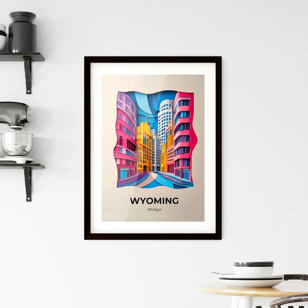 Vivid Wyoming, Michigan, Framed Wall Art