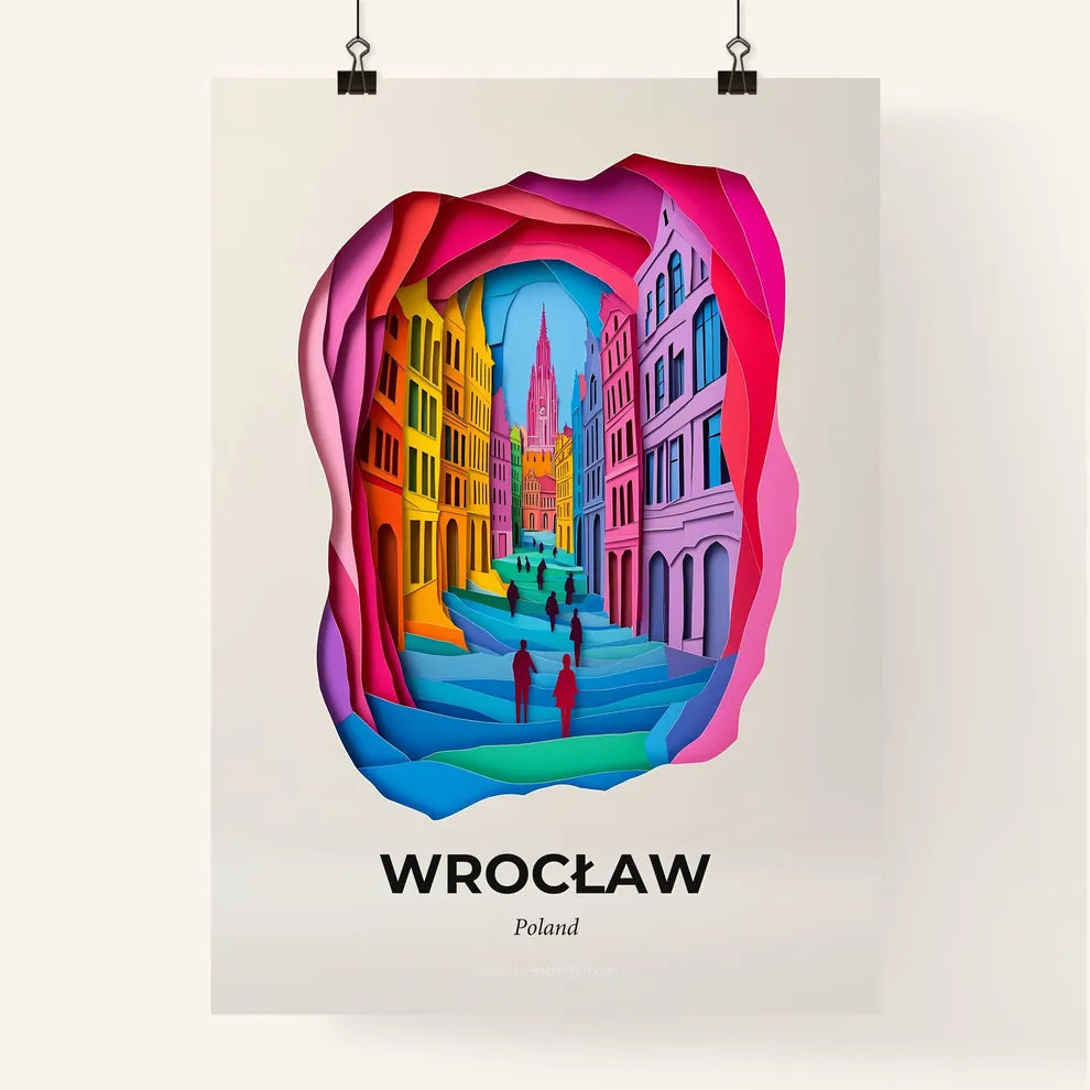 Vivid Wrocław, Poland, Colorful Poster