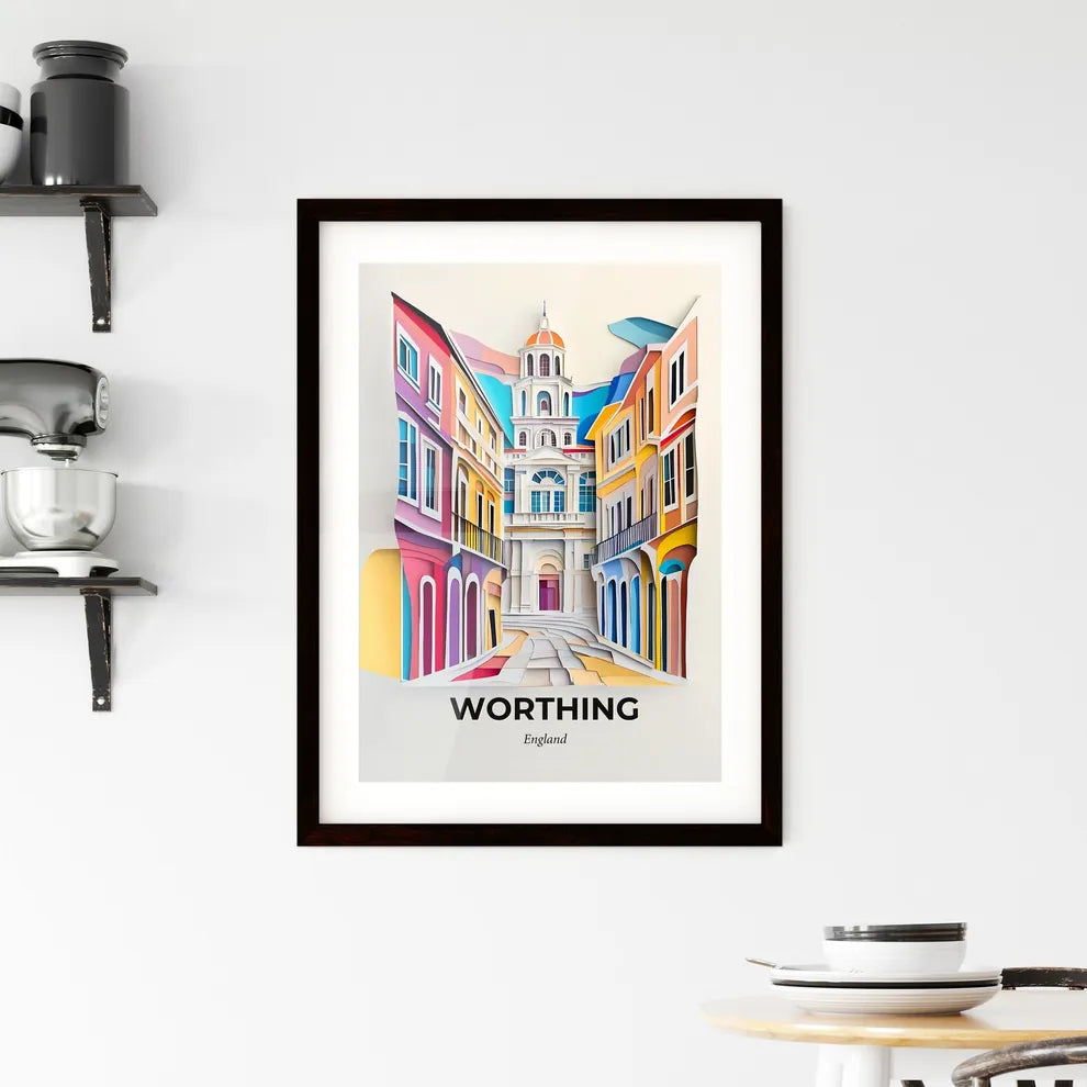 Vivid Worthing, England, Framed Wall Art