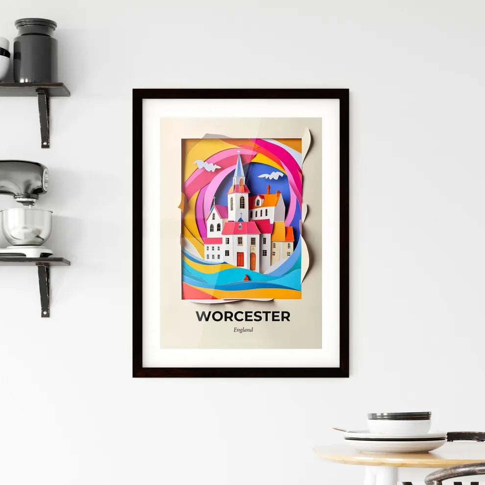 Vivid Worcester, England, Framed Wall Art