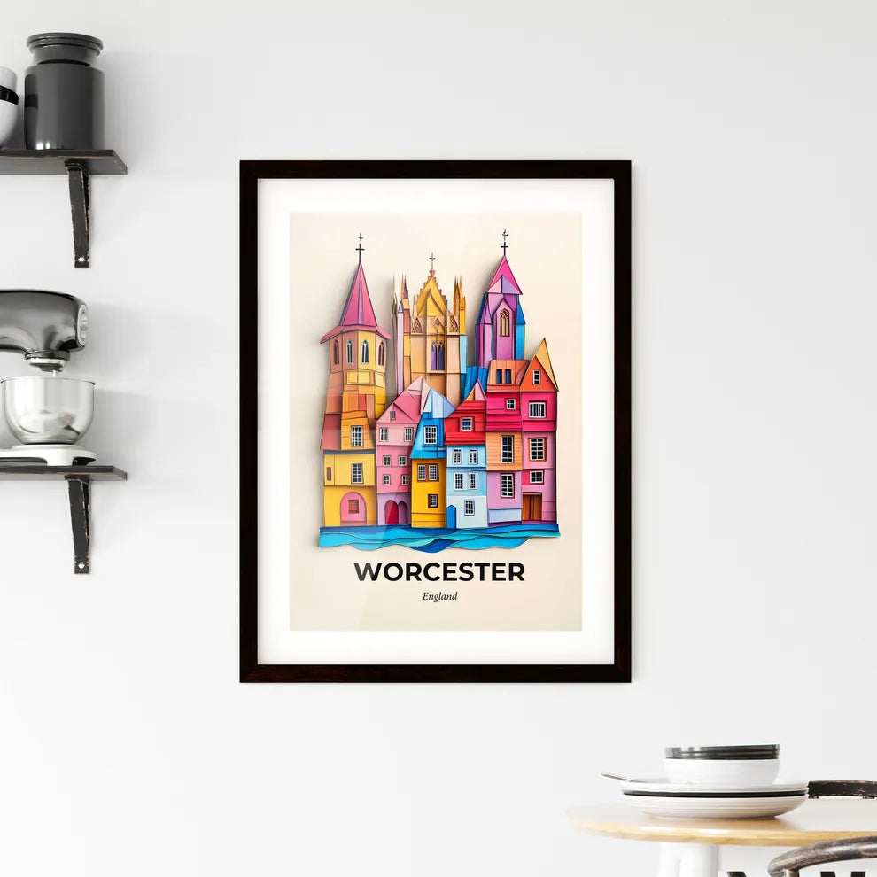 Vivid Worcester, England, Framed Wall Art