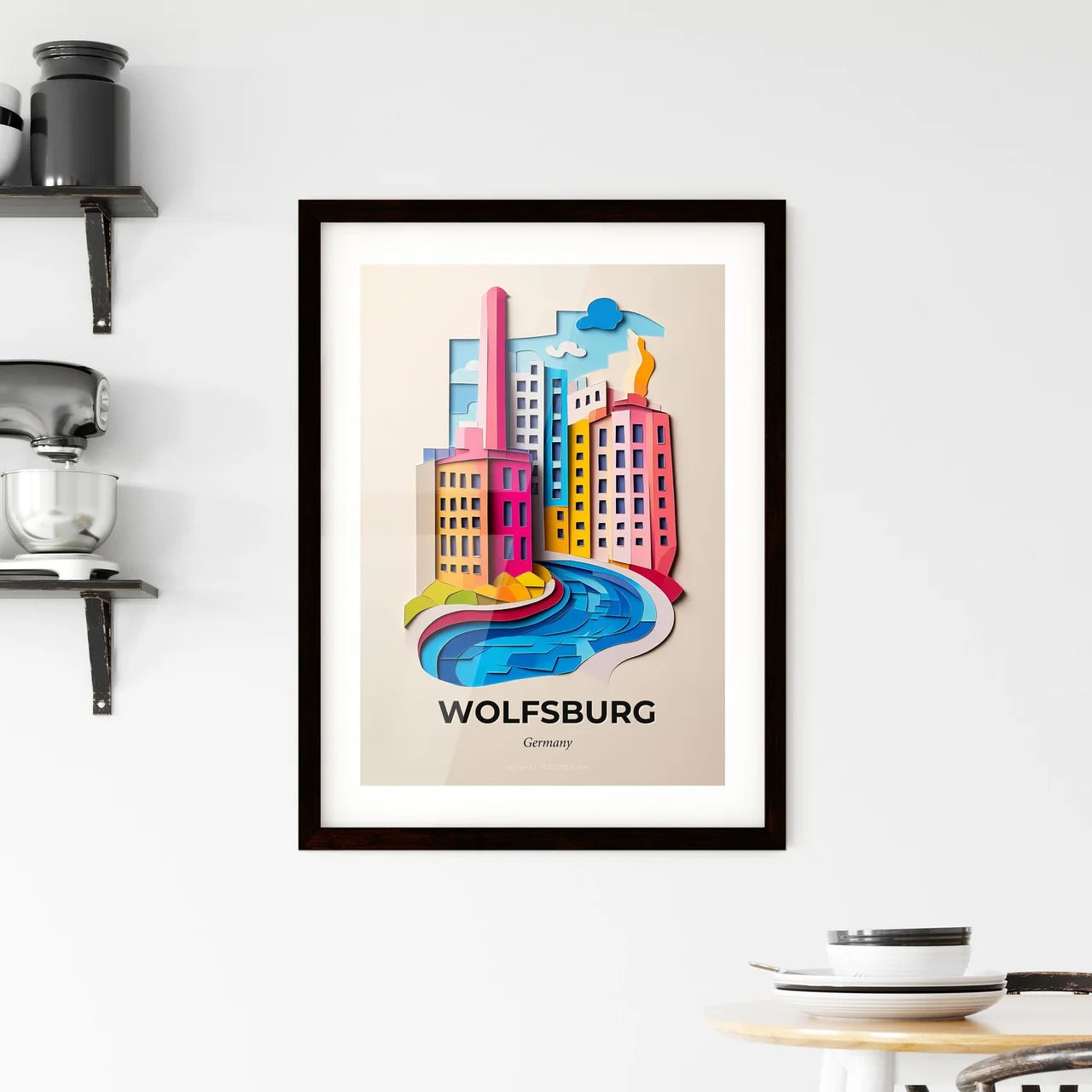 Vivid Wolfsburg, Germany, Framed Wall Art