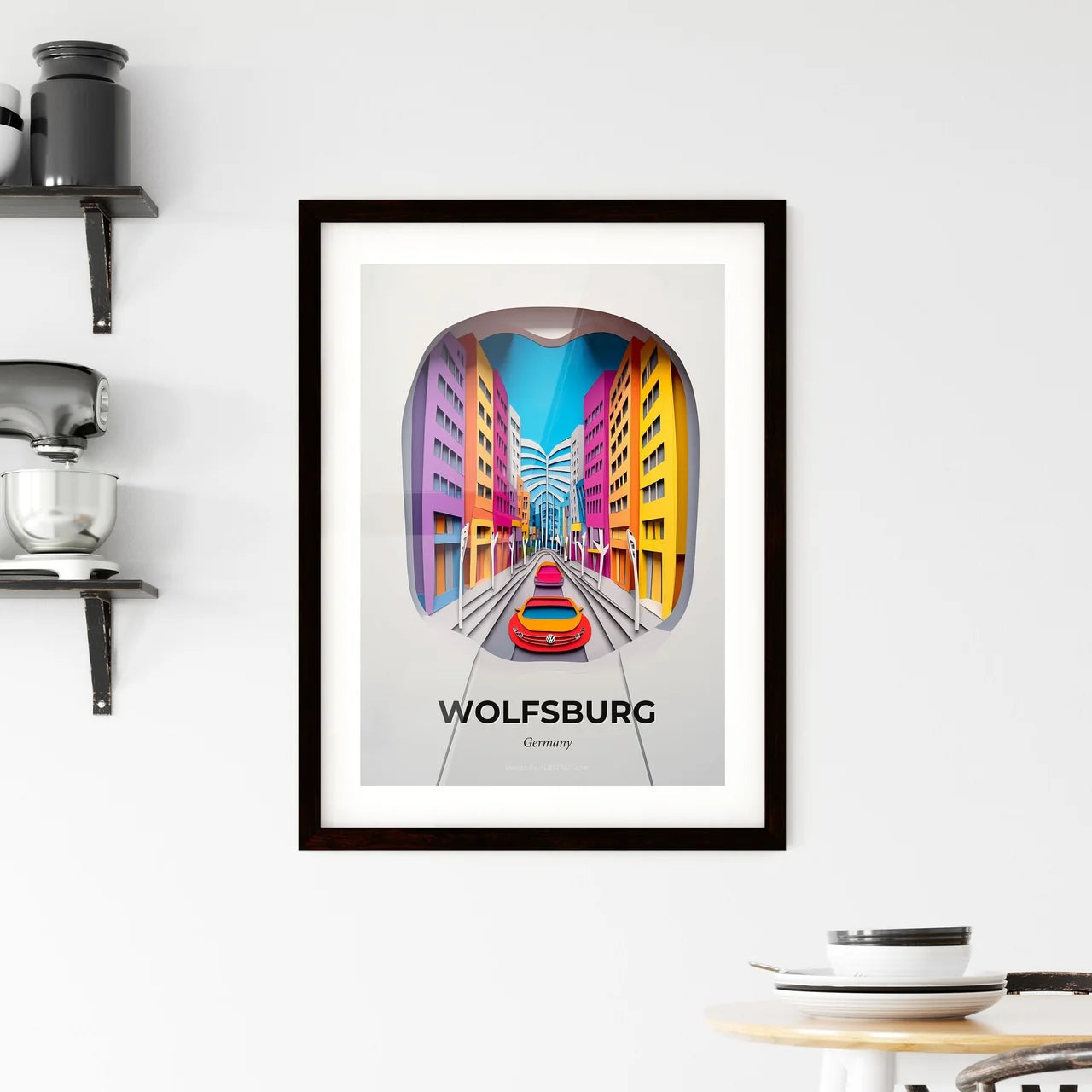 Vivid Wolfsburg, Germany, Framed Wall Art