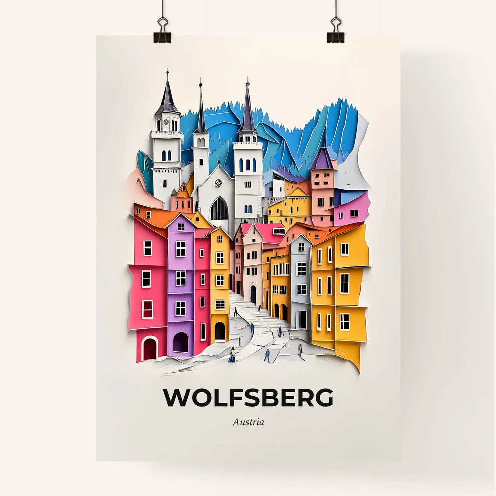 Vivid Wolfsberg, Austria, Colorful Poster