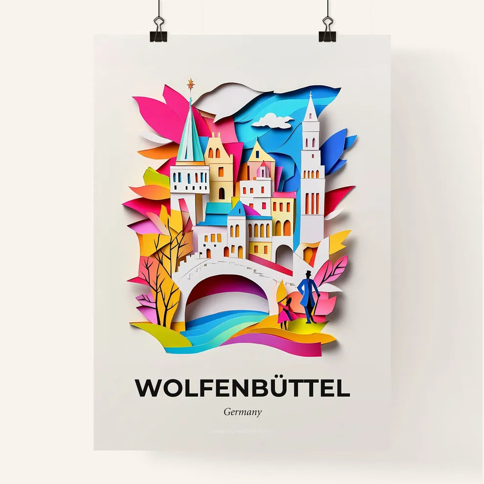 Vivid Wolfenbuttel, Germany, Colorful Poster