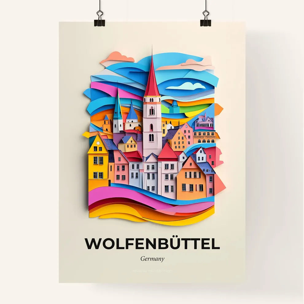 Vivid Wolfenbuttel, Germany, Colorful Poster