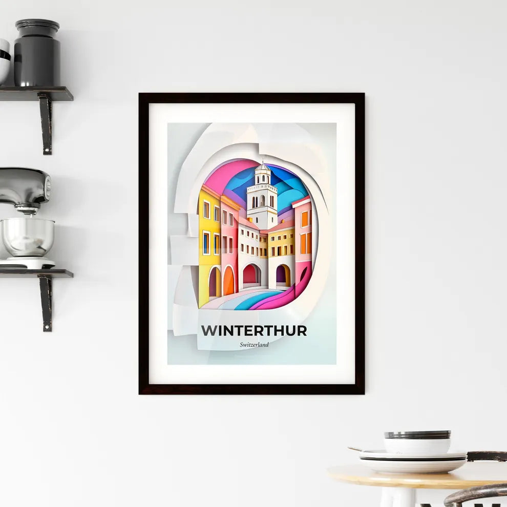 Vivid Winterthur, Switzerland, Framed Wall Art