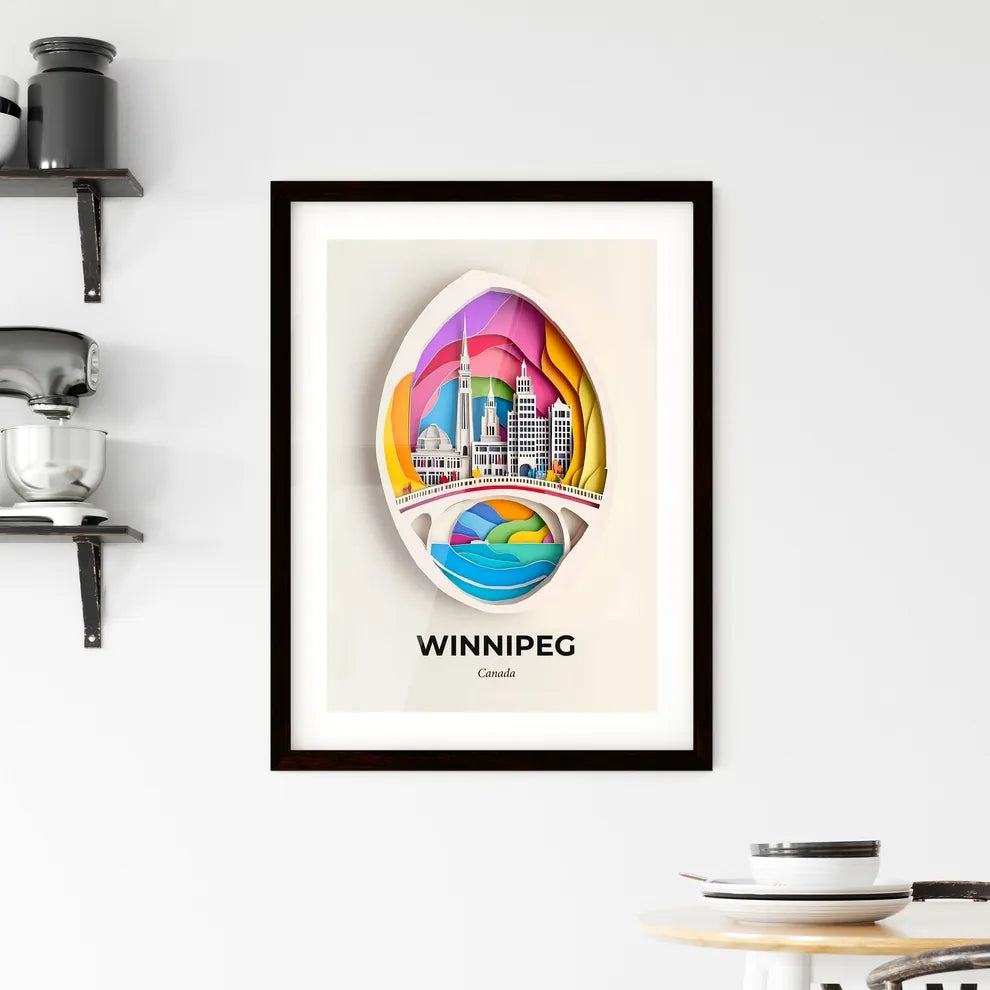 Vivid Winnipeg, Canada, Framed Wall Art