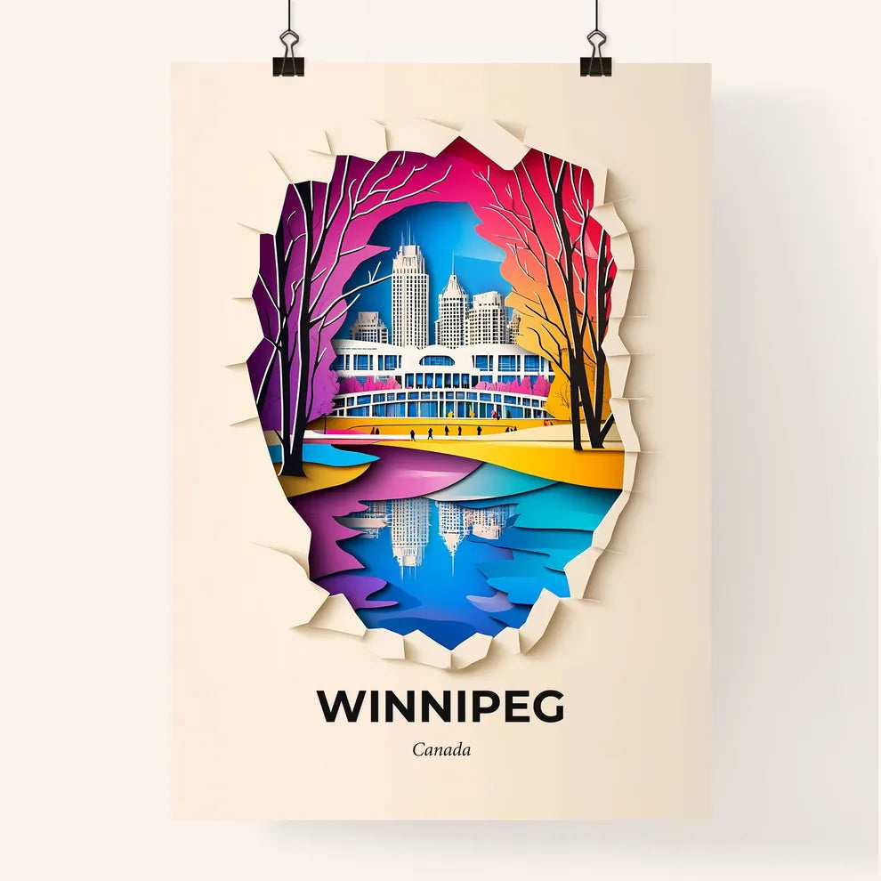 Vivid Winnipeg, Canada, Colorful Poster