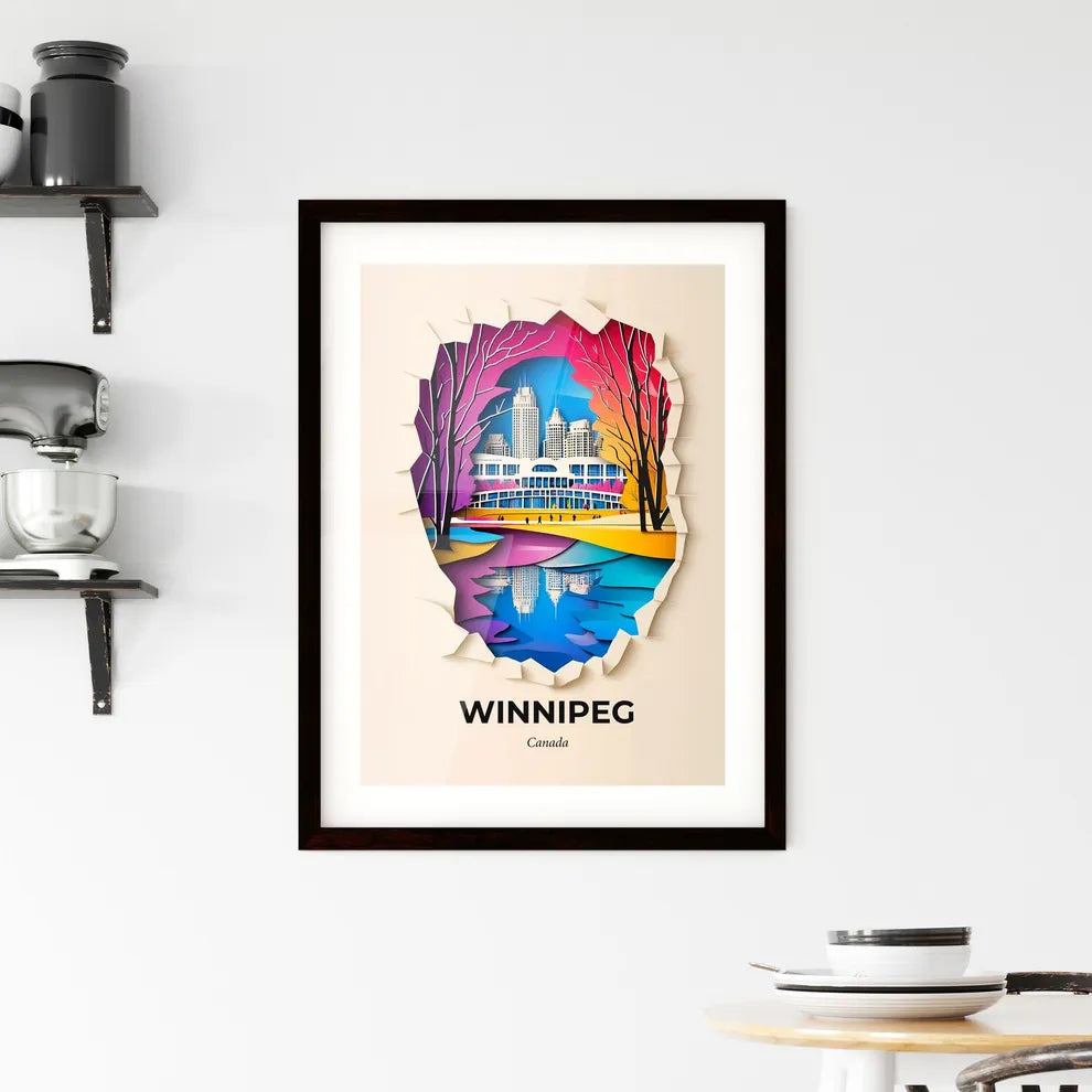 Vivid Winnipeg, Canada, Framed Wall Art