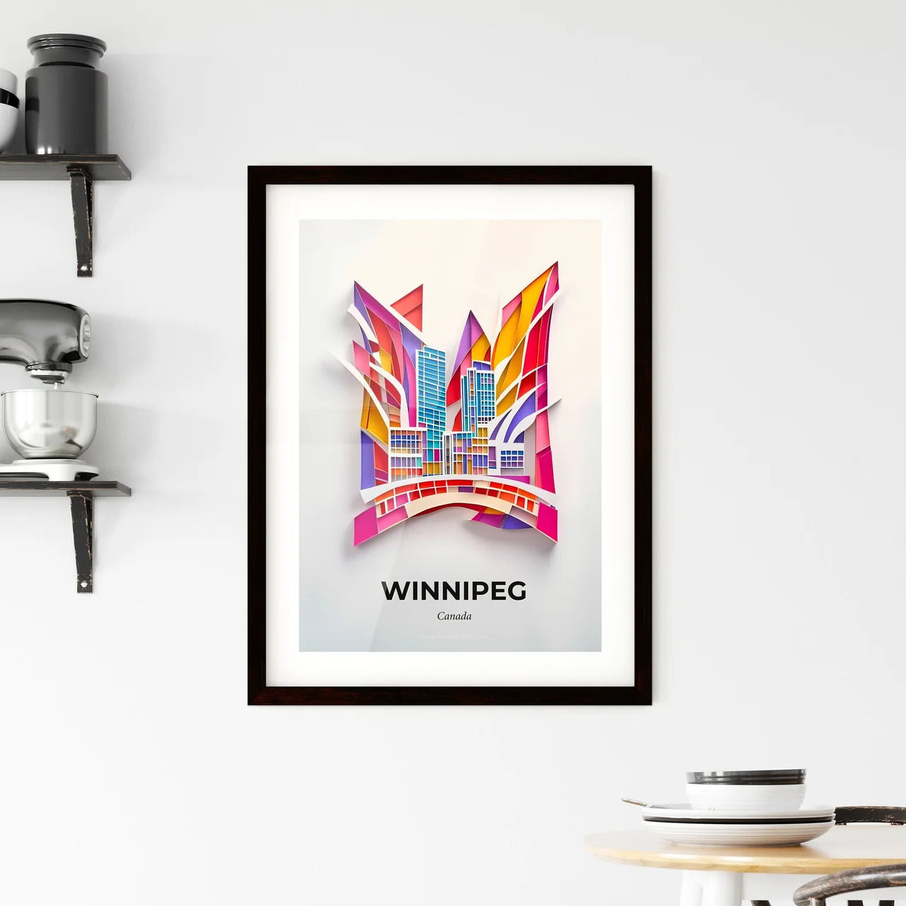 Vivid Winnipeg, Canada, Framed Wall Art