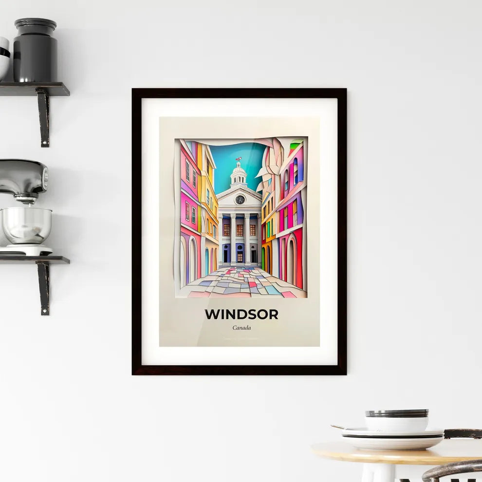 Vivid Windsor, Canada, Framed Wall Art