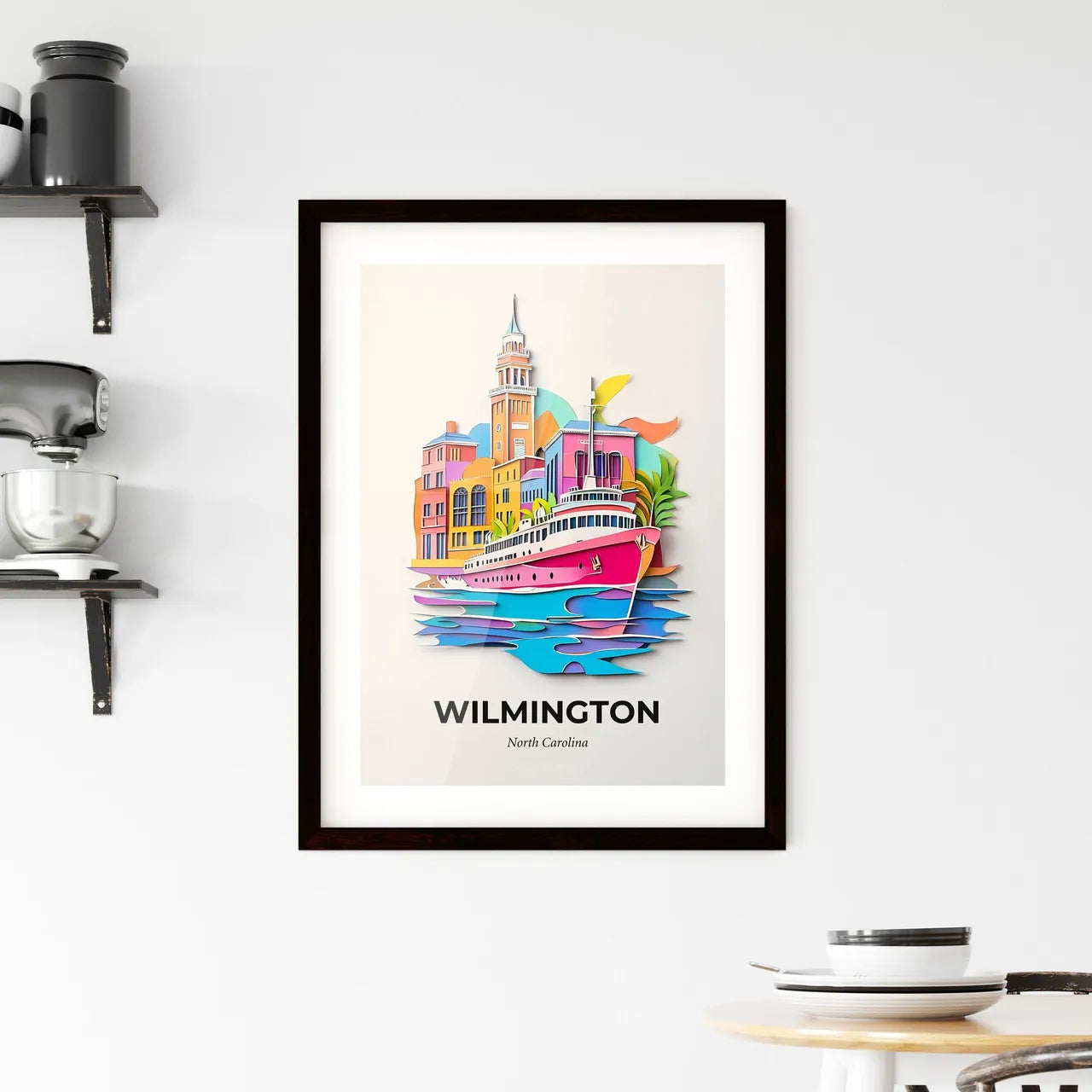 Vivid Wilmington, North Carolina, Framed Wall Art