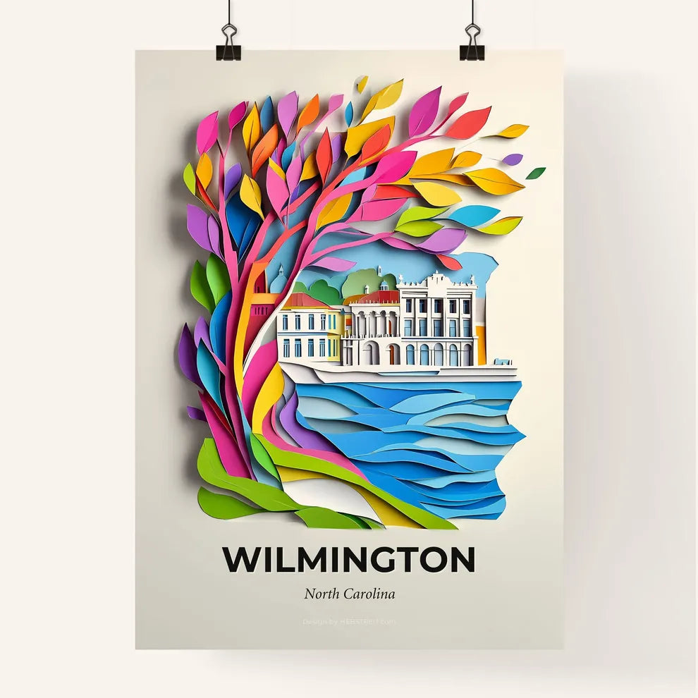 Vivid Wilmington, North Carolina, Colorful Poster