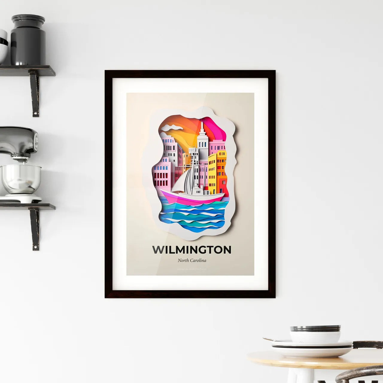 Vivid Wilmington, North Carolina, Framed Wall Art