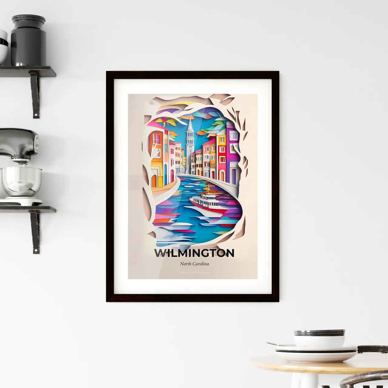 Vivid Wilmington, North Carolina, Framed Wall Art