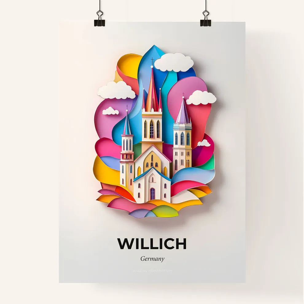 Vivid Willich, Germany, Colorful Poster