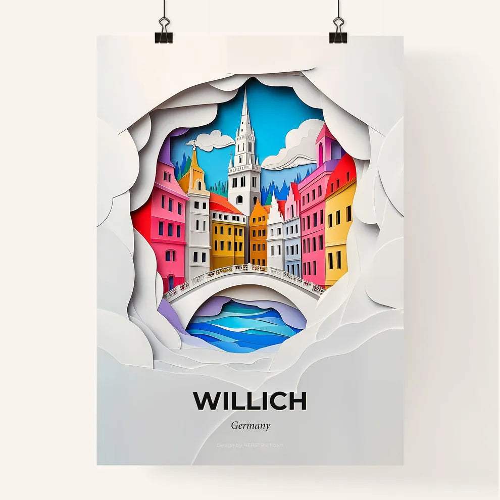 Vivid Willich, Germany, Colorful Poster