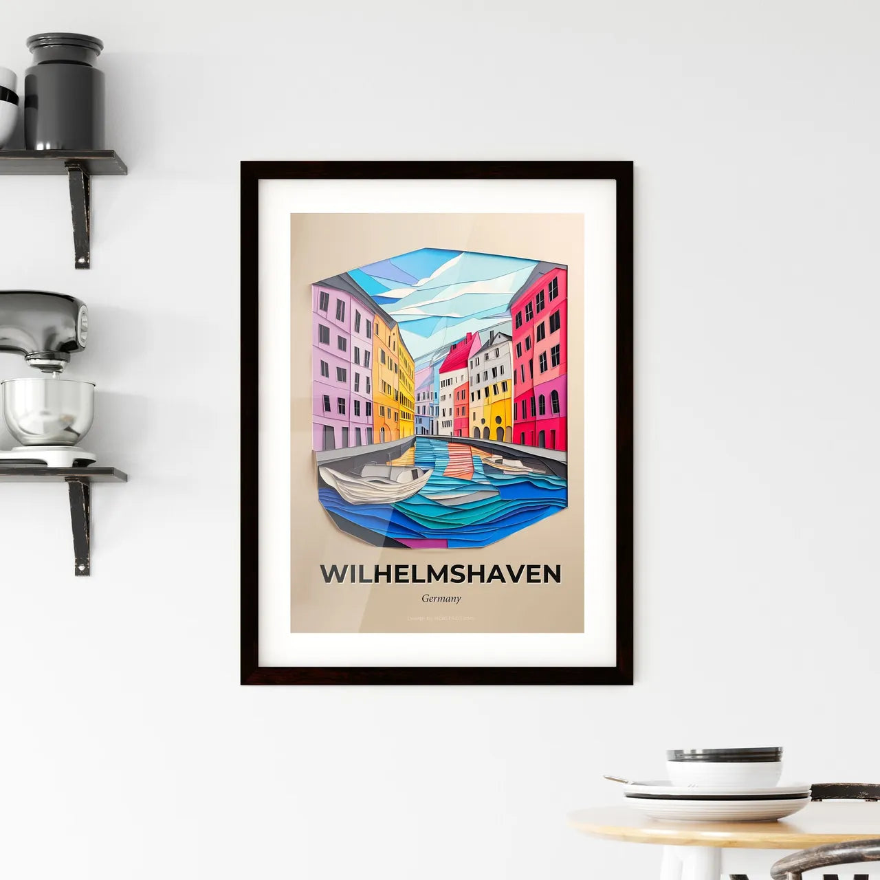 Vivid Wilhelmshaven, Germany, Framed Wall Art