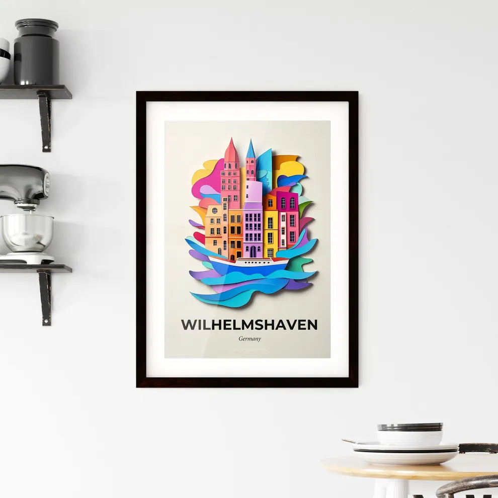Vivid Wilhelmshaven, Germany, Framed Wall Art