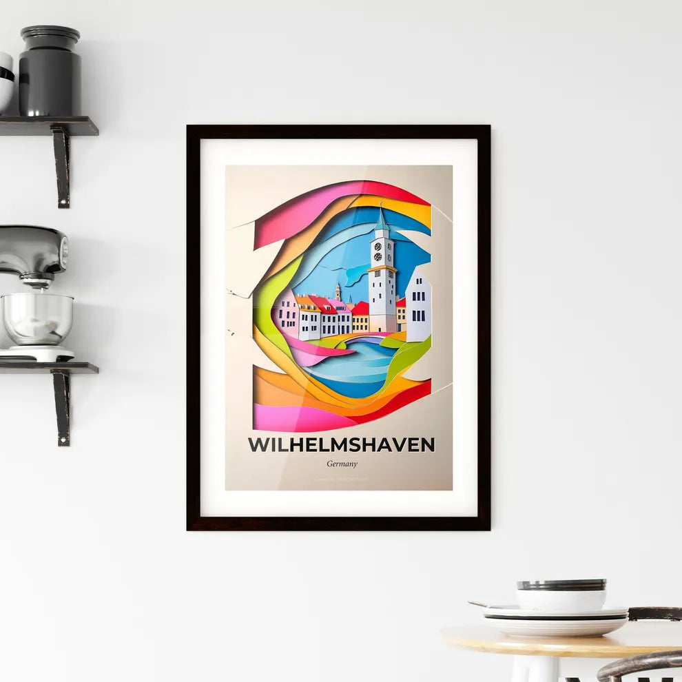 Vivid Wilhelmshaven, Germany, Framed Wall Art